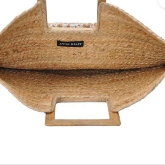 Antik Kraft Printed Straw Tote Bag! - Picture 11 of 12